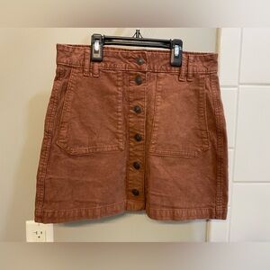 American Eagle Outfitters Brown Corduroy Skirt / Size 0 / VGUC